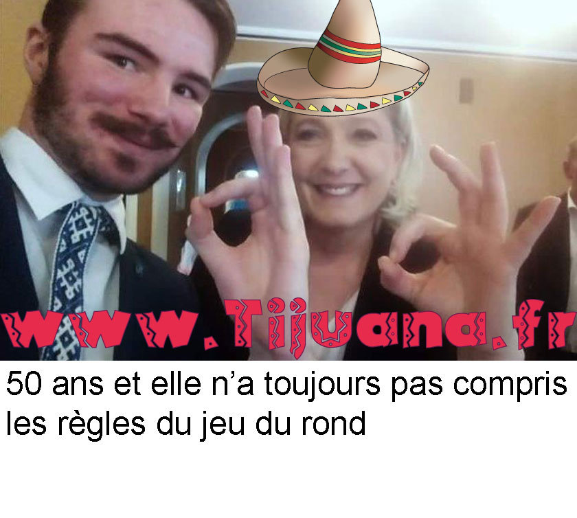 Selfie Le Pen: suprémaciste ou nulle au jeu du rond ?